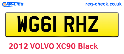 WG61RHZ are the vehicle registration plates.