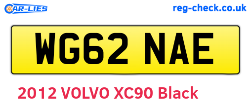 WG62NAE are the vehicle registration plates.