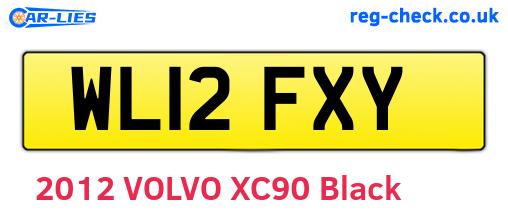 WL12FXY are the vehicle registration plates.