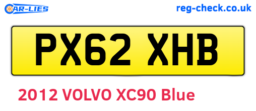PX62XHB are the vehicle registration plates.