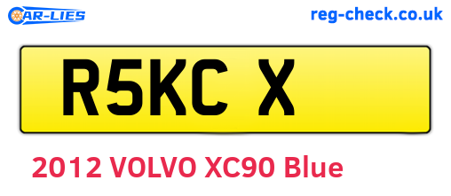 R5KCX are the vehicle registration plates.