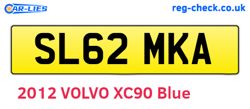 SL62MKA are the vehicle registration plates.