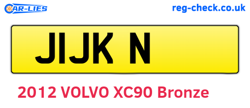 J1JKN are the vehicle registration plates.