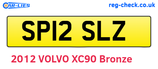 SP12SLZ are the vehicle registration plates.