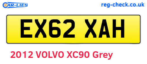 EX62XAH are the vehicle registration plates.