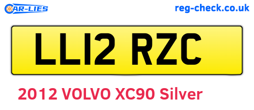 LL12RZC are the vehicle registration plates.