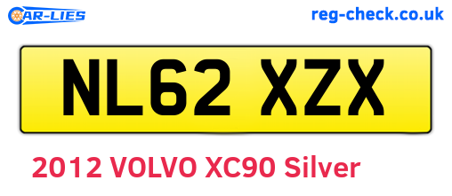 NL62XZX are the vehicle registration plates.