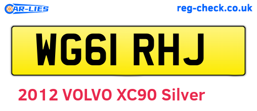 WG61RHJ are the vehicle registration plates.