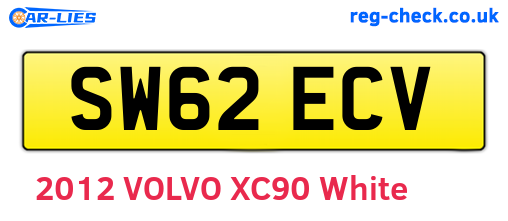 SW62ECV are the vehicle registration plates.