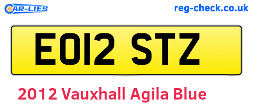 Blue 2012 Vauxhall Agila (EO12STZ)