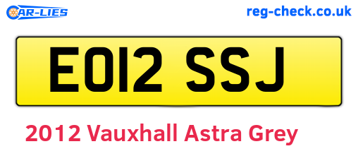 Grey 2012 Vauxhall Astra (EO12SSJ)