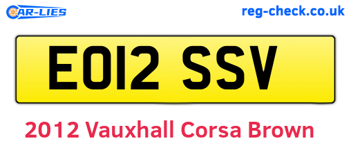 Brown 2012 Vauxhall Corsa (EO12SSV)