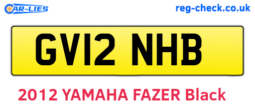 GV12NHB are the vehicle registration plates.