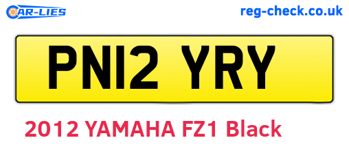 PN12YRY are the vehicle registration plates.