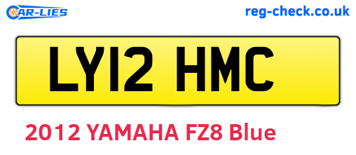 LY12HMC are the vehicle registration plates.