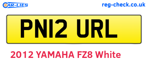 PN12URL are the vehicle registration plates.