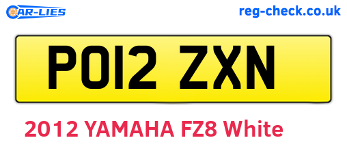 PO12ZXN are the vehicle registration plates.