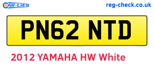 PN62NTD are the vehicle registration plates.