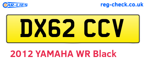 DX62CCV are the vehicle registration plates.