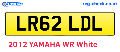LR62LDL are the vehicle registration plates.