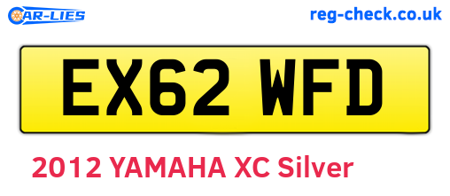 EX62WFD are the vehicle registration plates.