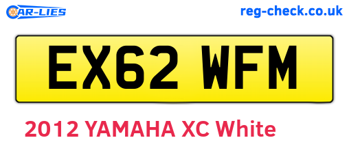 EX62WFM are the vehicle registration plates.