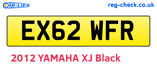 EX62WFR are the vehicle registration plates.