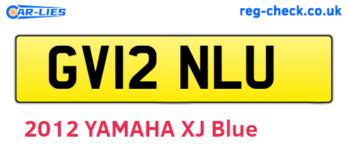 GV12NLU are the vehicle registration plates.