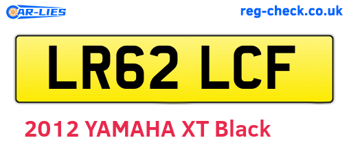 LR62LCF are the vehicle registration plates.