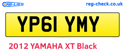 YP61YMY are the vehicle registration plates.