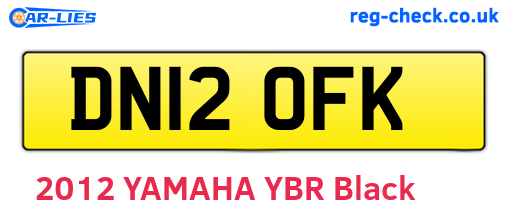 DN12OFK are the vehicle registration plates.