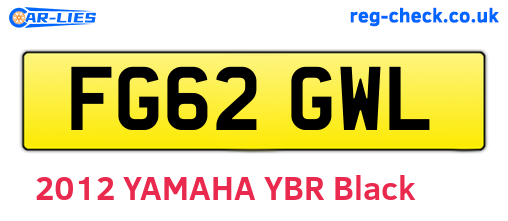 FG62GWL are the vehicle registration plates.