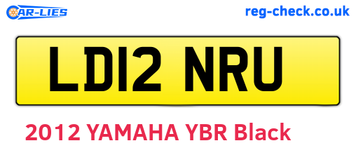 LD12NRU are the vehicle registration plates.