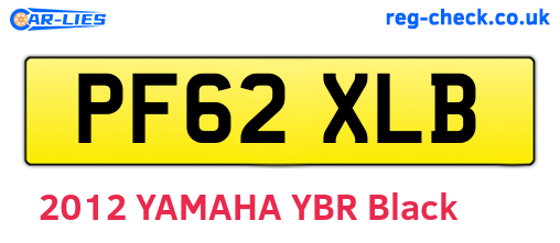 PF62XLB are the vehicle registration plates.
