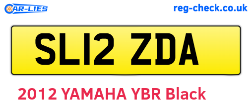 SL12ZDA are the vehicle registration plates.