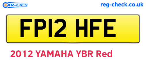 FP12HFE are the vehicle registration plates.