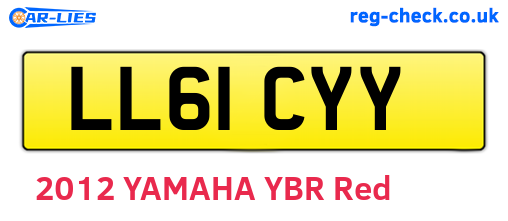LL61CYY are the vehicle registration plates.