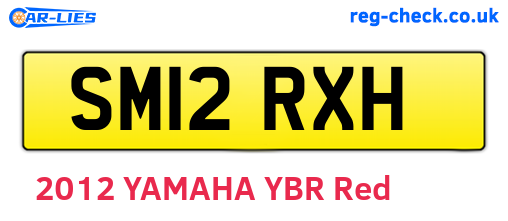 SM12RXH are the vehicle registration plates.
