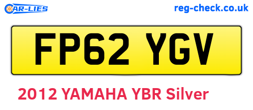 FP62YGV are the vehicle registration plates.