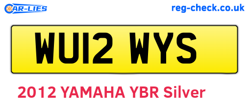 WU12WYS are the vehicle registration plates.