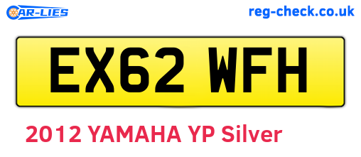 EX62WFH are the vehicle registration plates.