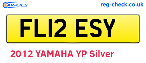 FL12ESY are the vehicle registration plates.