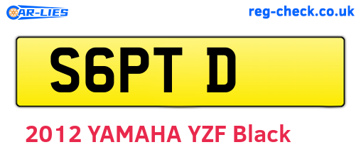 S6PTD are the vehicle registration plates.