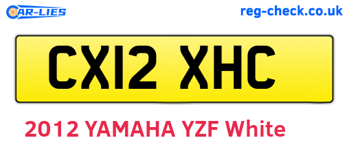 CX12XHC are the vehicle registration plates.