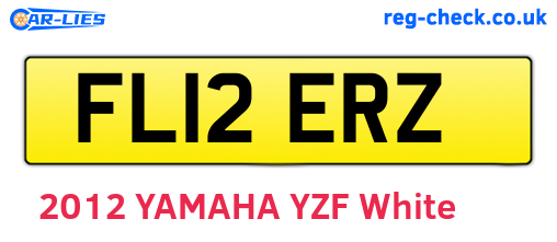 FL12ERZ are the vehicle registration plates.