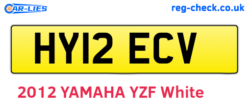 HY12ECV are the vehicle registration plates.