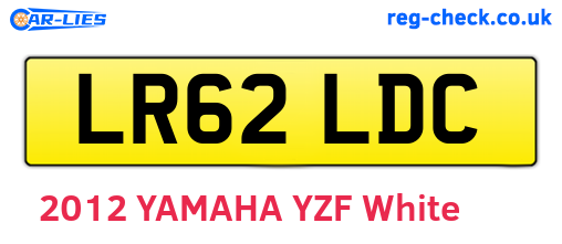 LR62LDC are the vehicle registration plates.
