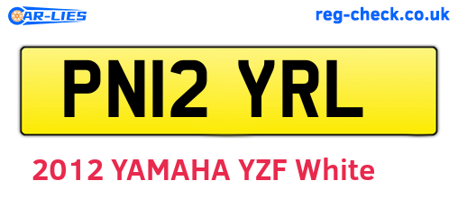 PN12YRL are the vehicle registration plates.