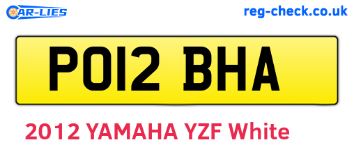 PO12BHA are the vehicle registration plates.