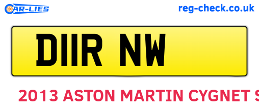 D11RNW are the vehicle registration plates.
